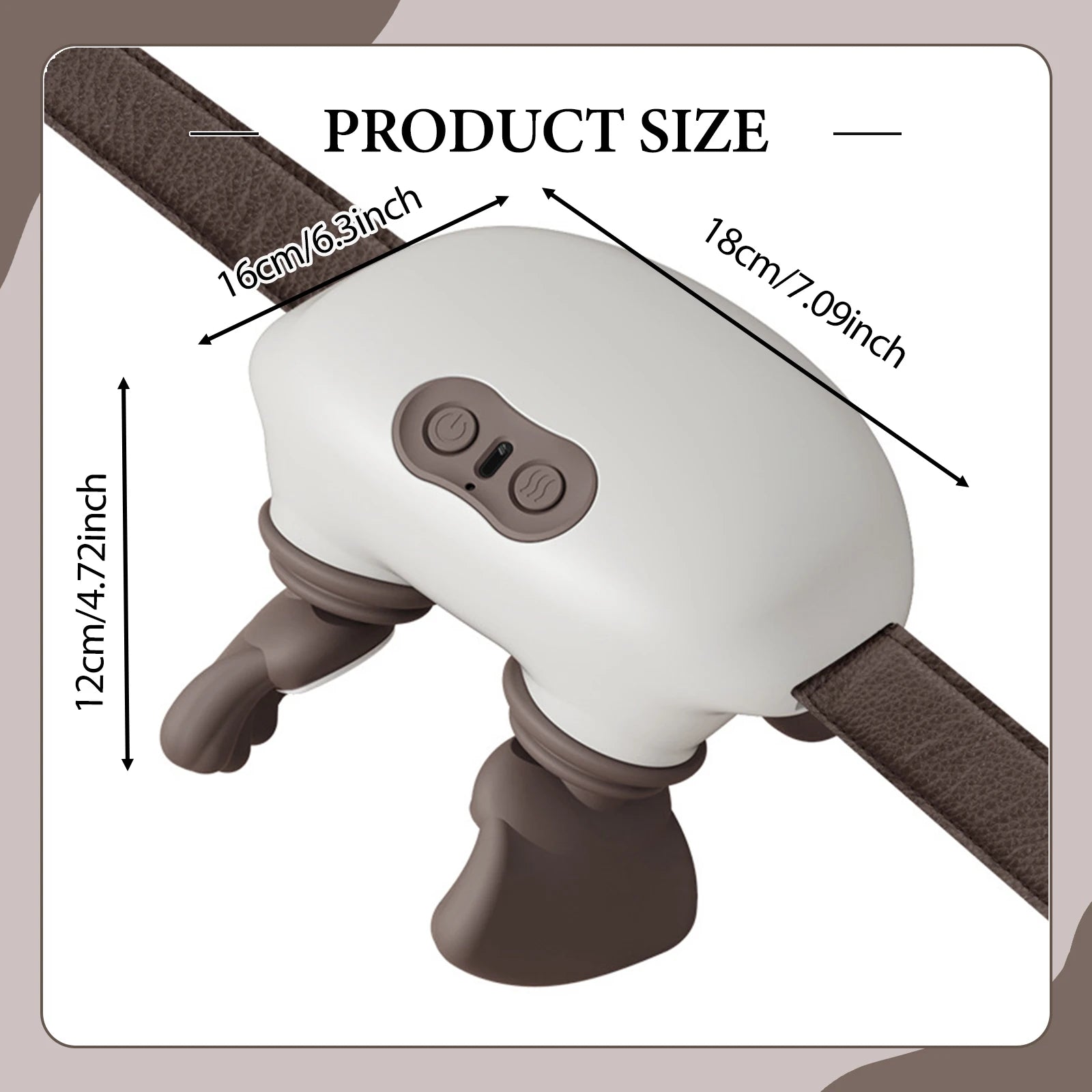 Neck Massager Portable Cervical Massager with 3 Modes Bionic Heating Massager for Neck Muscle Massage Relax Back Massager Women