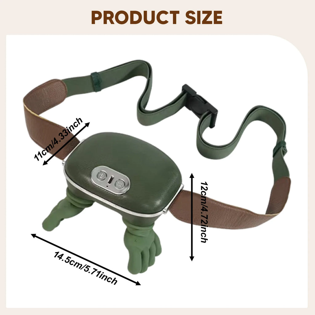 Neck Massager Portable Cervical Massager with 3 Modes Bionic Heating Massager for Neck Muscle Massage Relax Back Massager Women