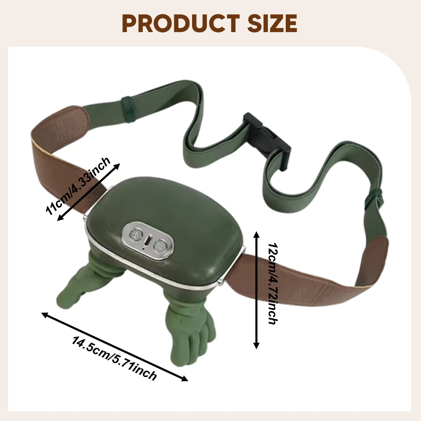 Neck Massager Portable Cervical Massager with 3 Modes Bionic Heating Massager for Neck Muscle Massage Relax Back Massager Women