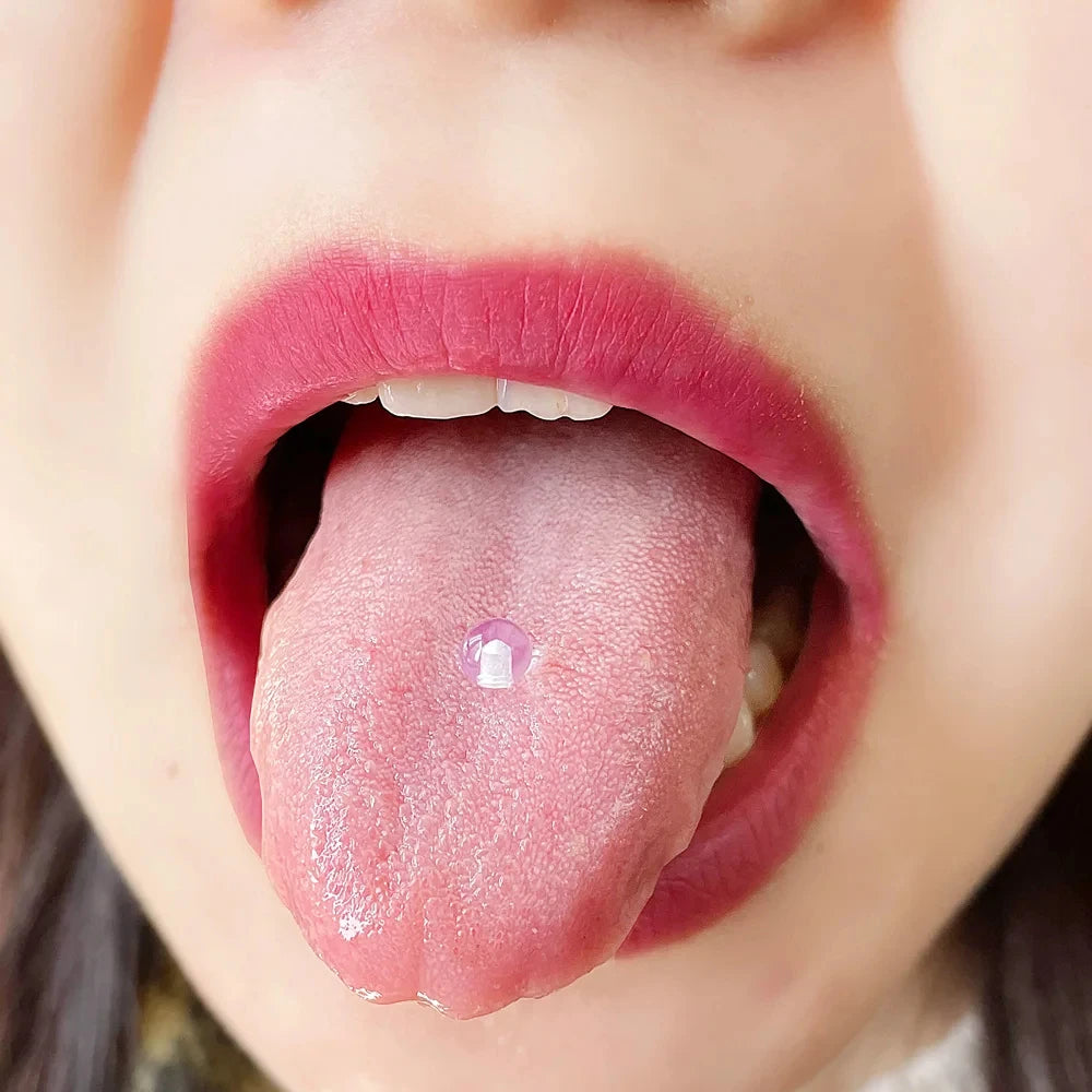 Clear Nipple Tongue Rings Retainer Bar Barbell 14G Acrylic Bioflex Piercing Body Jewelry 16PCS 12/14/16/18mm