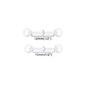 Clear Nipple Tongue Rings Retainer Bar Barbell 14G Acrylic Bioflex Piercing Body Jewelry 16PCS 12/14/16/18mm