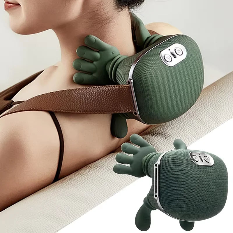 Home use trapezius muscle massager, shoulder and neck kneading, neck and shoulder hot compress, multifunctional massage