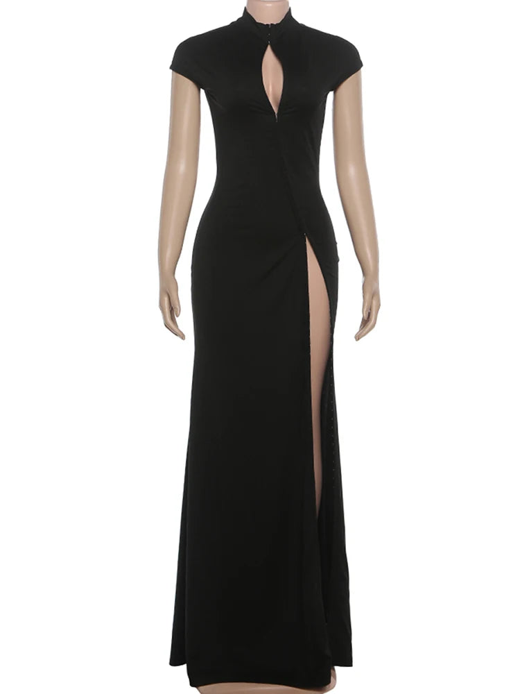 Weird Puss Coquette Elegant Dress Women Irregular Single Breasted Shoulder Wrapped Sexy Stretch Skinny Prom Club Party Bodycon