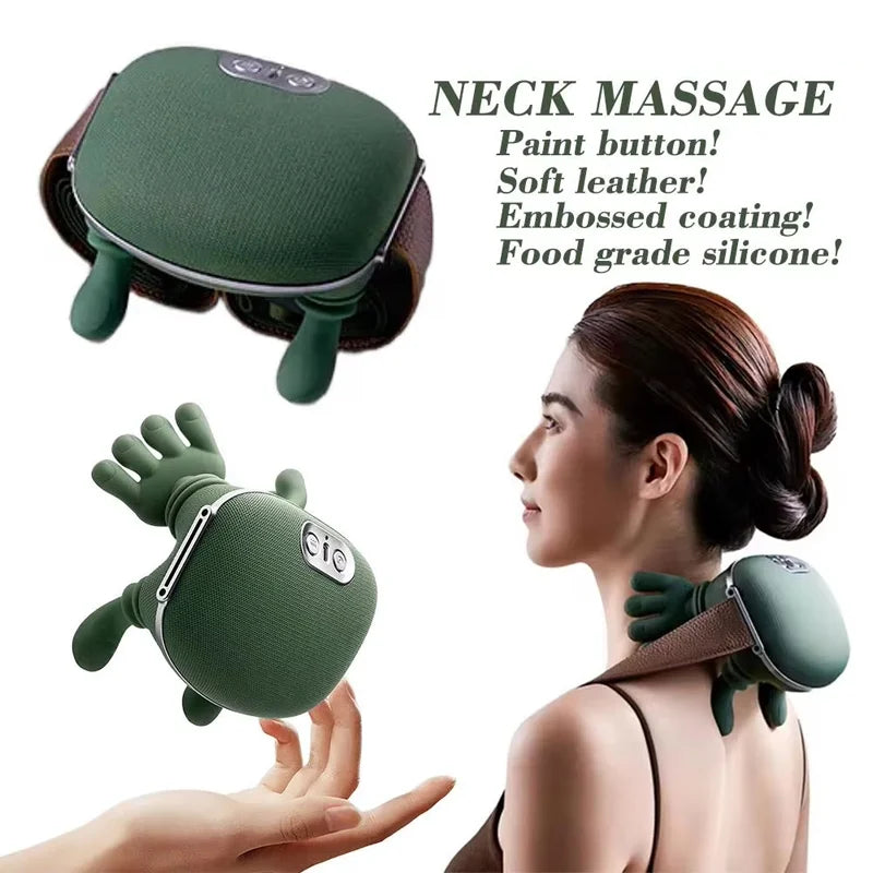 Home use trapezius muscle massager, shoulder and neck kneading, neck and shoulder hot compress, multifunctional massage