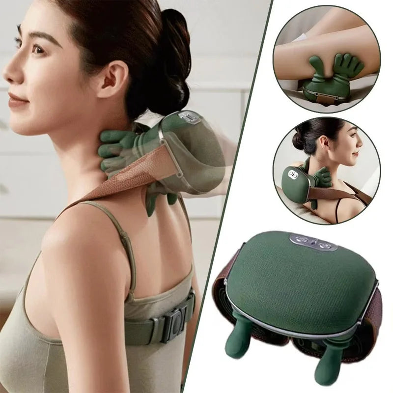Home use trapezius muscle massager, shoulder and neck kneading, neck and shoulder hot compress, multifunctional massage